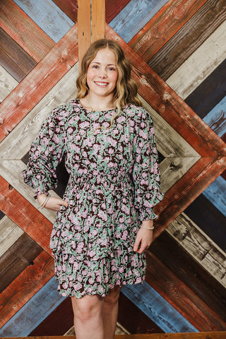 Chocolate Flowers Dress