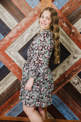 Chocolate Flowers Dress