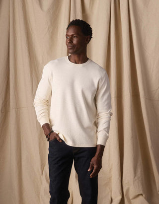 Vintage Thermal Crew - Ivory