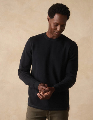 Vintage Thermal Crew - Black
