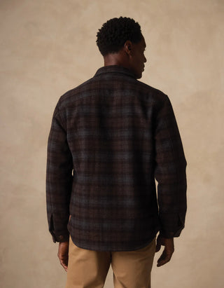 Brightside Flannel Lined Workwear Jacket - Brown Plaid