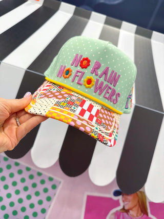 No Rain, No Flowers Hat