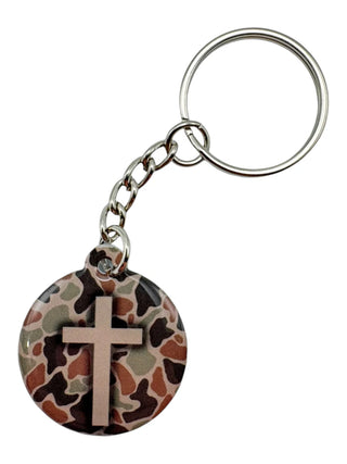 Camo Prayer Tag Keychains- Tap To Pray
