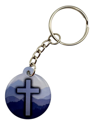 Blue Prayer Tag Keychains- Tap To Pray