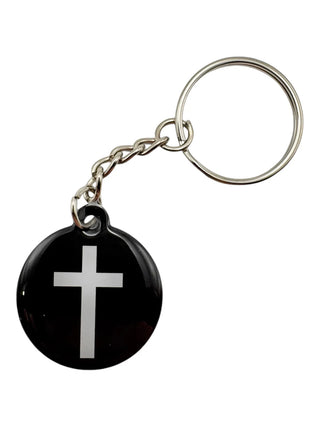 Black Prayer Tag Keychains- Tap To Pray