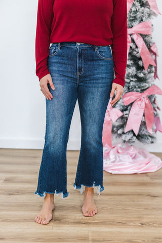 Rylie Risen High Rise Crop Jeans