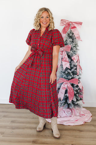 Christmas Cheer Dress - Red