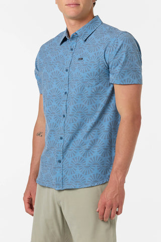 UPF Slub Standard Fit Shirt - Captain's Blue