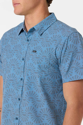 UPF Slub Standard Fit Shirt - Captain's Blue