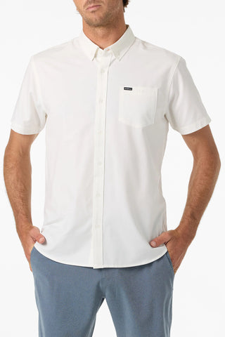 Light Check Standard Fit Shirt - White