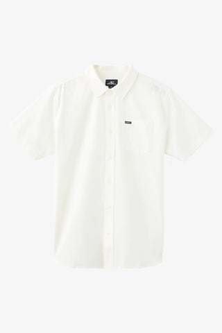 Light Check Standard Fit Shirt - White