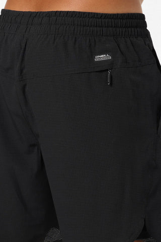 TRVLR Tech Lined 17" Hybrid Shorts - Black
