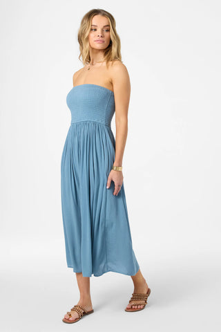 Piper Midi Dress - Provincial Blue