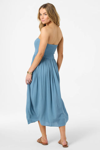 Piper Midi Dress - Provincial Blue