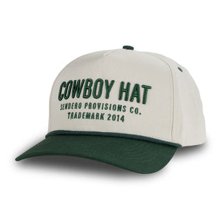 Cowboy Hat - Structured Cream/Green