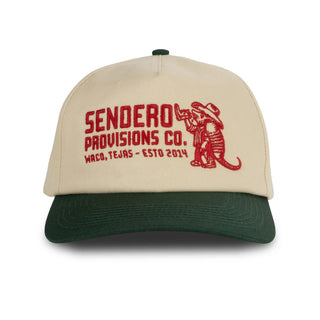 Armadillo Hat - Cream/Green