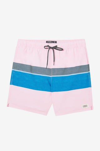 Pink Dust - 17" Hermosa Block Crew Boardshorts