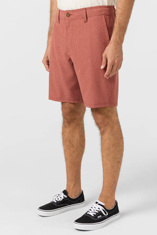 Heather Rust - Reserve Heather 19" Hybrid Shorts