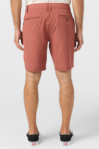 Heather Rust - Reserve Heather 19" Hybrid Shorts