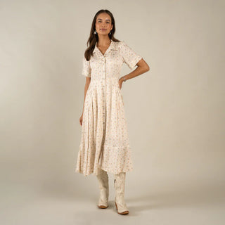 La Dahlia Dress - Dustbloom Antique White