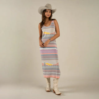 Puebla Knit Dress - Sonora Sunset