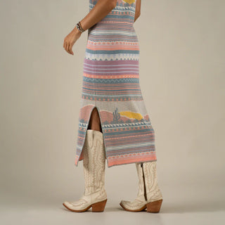 Puebla Knit Dress - Sonora Sunset
