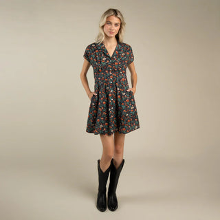 Marabella Dress - Desert Rose Charcoal