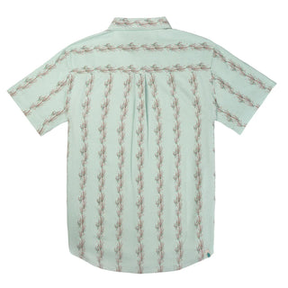 City Slicker Short Sleeve Shirt - Ocotillo Stripe Faded Teal