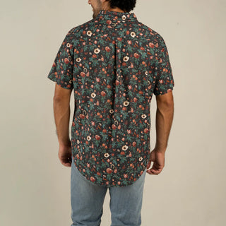 City Slicker Short Sleeve Shirt - Desert Rose Charcoal