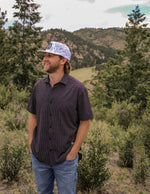 The Burk Short Sleeve Button Up - Black