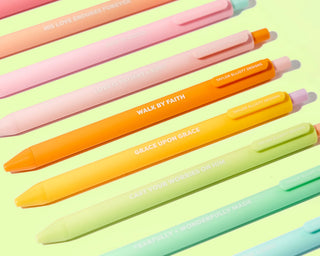 Faith Set Of 10 Colored Gel Pens