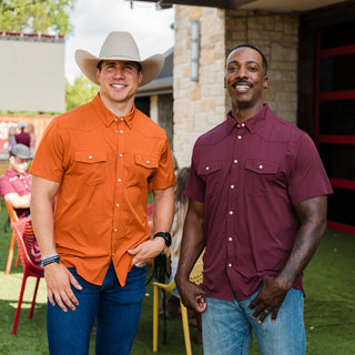 Orange - Performance Western Shirt