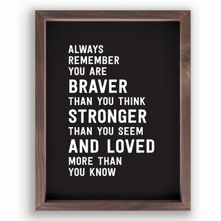 Framed & Simple Framed Art - Always Remember