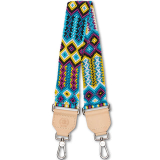 Blueberry Wide Woven Shoulder Strap