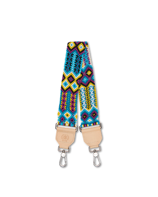 Blueberry Wide Woven Shoulder Strap