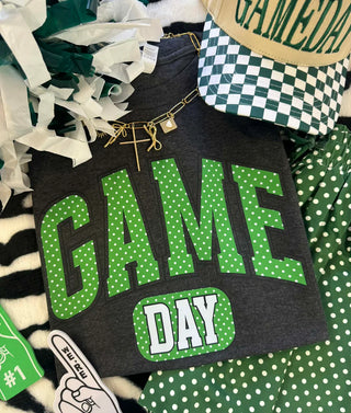 Game Day Green Polka Dots Tee (PREORDER)