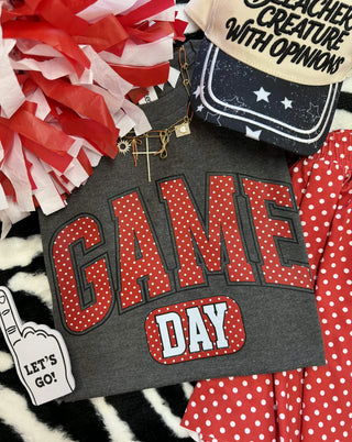 Game Day Red Polka Dots Tee (PREORDER)