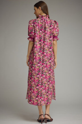 Dreaming of Fall Florals Dress - Magenta