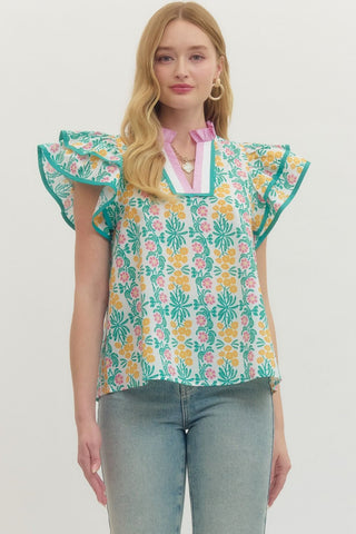 Blush & Bloom Top - Jade