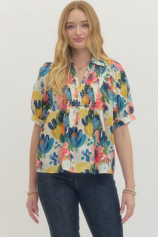 Spring Fling Floral Top