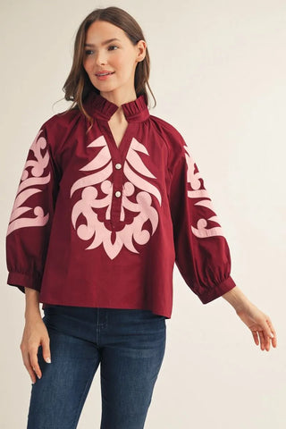 Burgundy Royal Beauty Top
