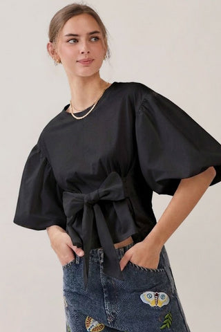 Patsy Poplin Puff Sleeve Top