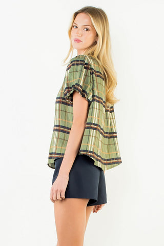 Playful Plaid Top