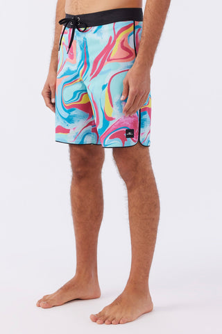 Multi Colored 19" Hyperfreak Mysto Boardshorts