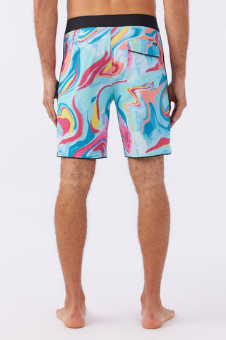 Multi Colored 19" Hyperfreak Mysto Boardshorts