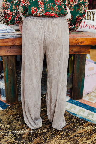 Barb Textured Pants - Mocha