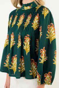 Gayle Green Long Sleeve Top - Green