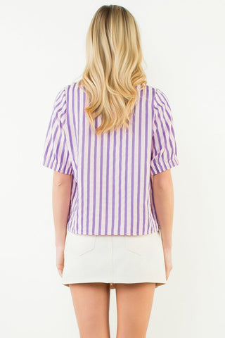 Savanna Sweet Stripe Top - Pink