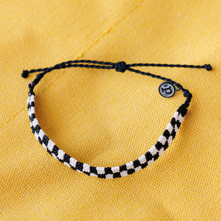 Checkerboard Bracelet (Black/White) | Pura Vida