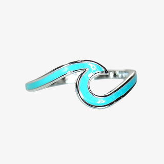 Wave Ring | Pura Vida - Enameled Silver